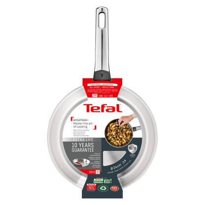 Tefal 24cm Emotion+ Induction Uncoated Stainless Steel Frypan