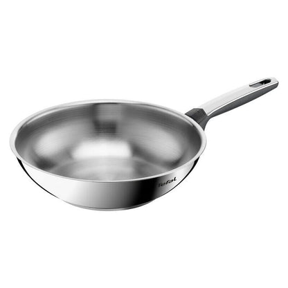 Tefal 28cm Emotion+ Induction Uncoated Stainless Steel Wok