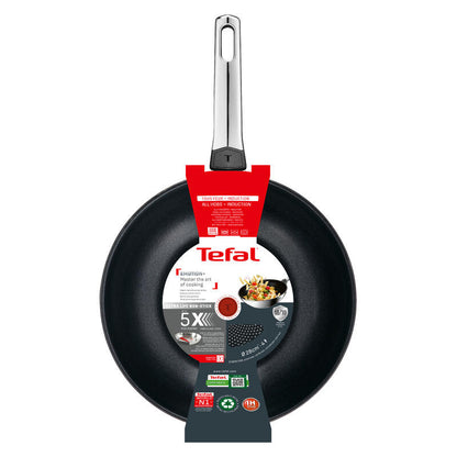 Tefal 28cm Emotion+ Induction Uncoated Stainless Steel Wok