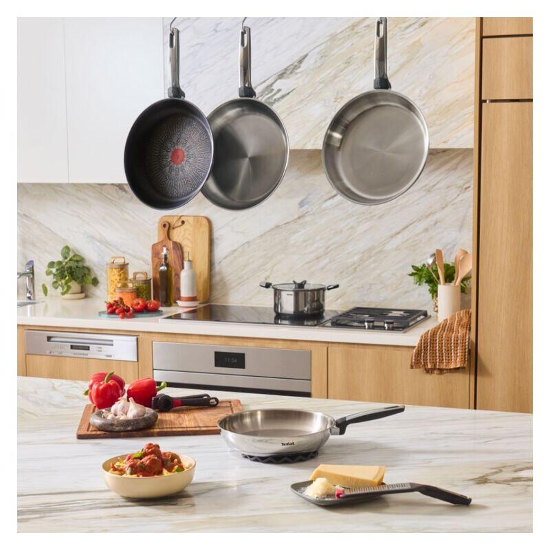 Tefal 28cm Emotion+ Induction Uncoated Stainless Steel Wok