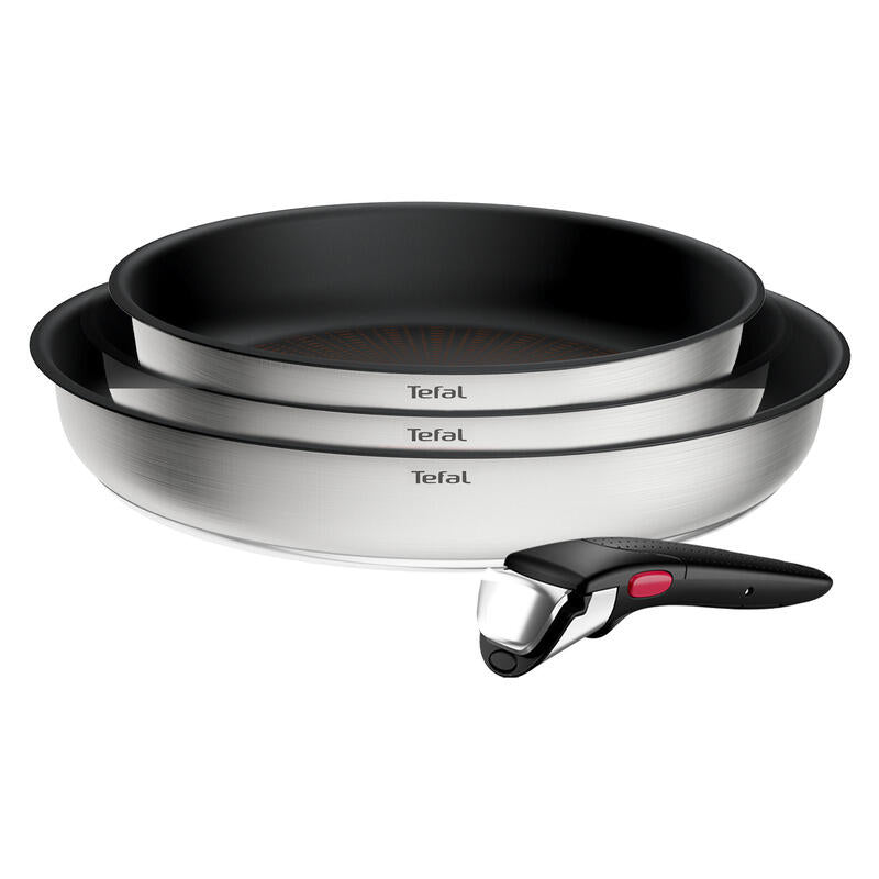 Tefal Ingenio Emotion+ 4 Piece Induction Non-Stick Stainless Steel Frypan Set