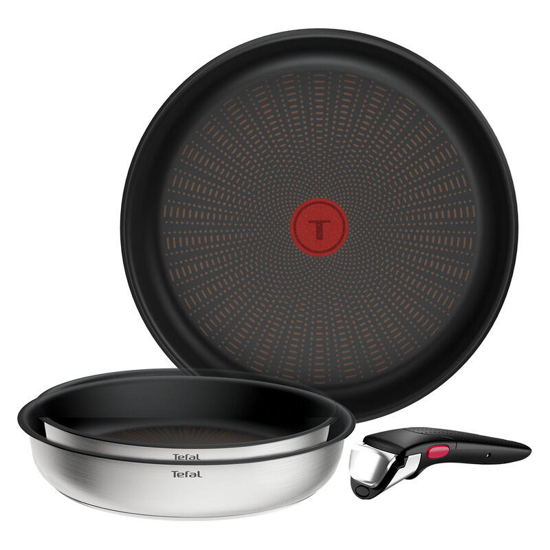 Tefal Ingenio Emotion+ 4 Piece Induction Non-Stick Stainless Steel Frypan Set