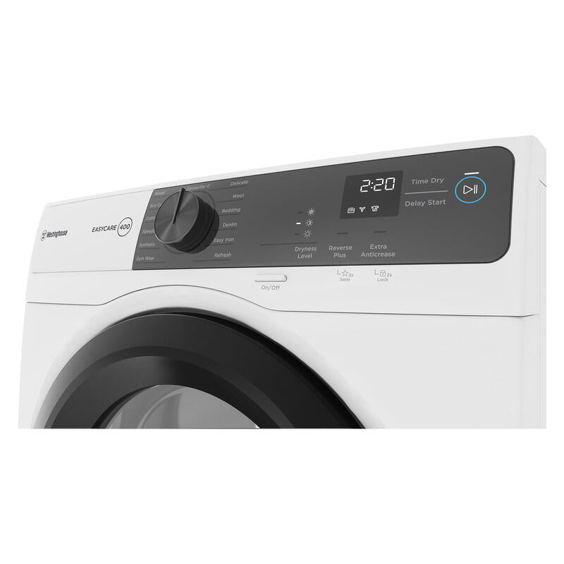 Westinghouse 7kg Heat Pump Condenser Dryer - White (EasyCare 400)