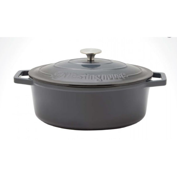 Westinghouse 30cm 5L Oval Cast Iron Pot