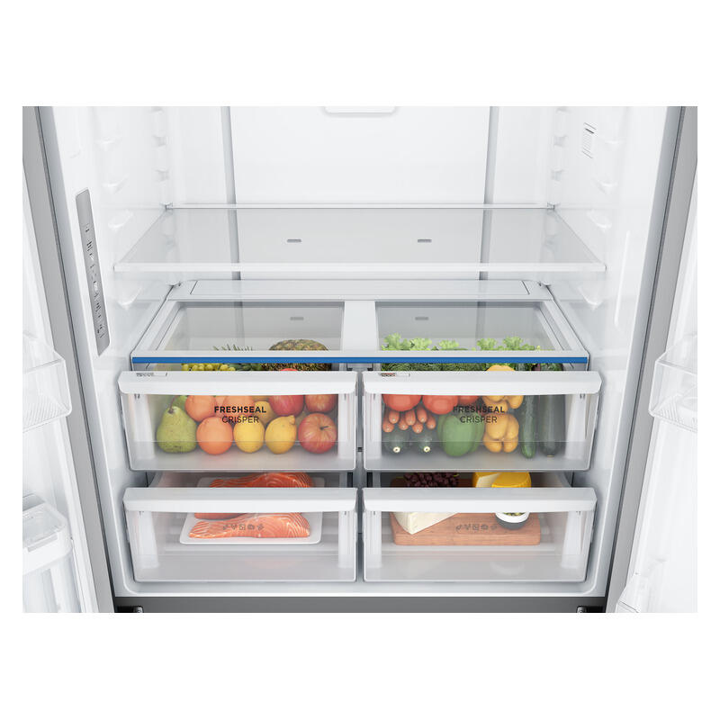Westinghouse 564L Quad Door Fridge Freezer with Water Dispenser - Matte Charcoal Black