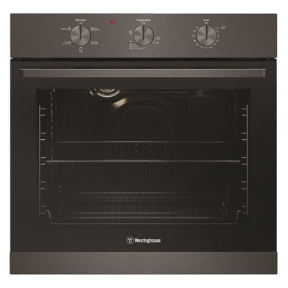 Westinghouse 60cm Built-In Oven with 5 Functions - Dark Stainless Steel