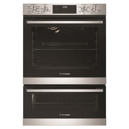 Westinghouse 60cm Built-In Double Oven with 8 + 5 Functions - Stainless Steel