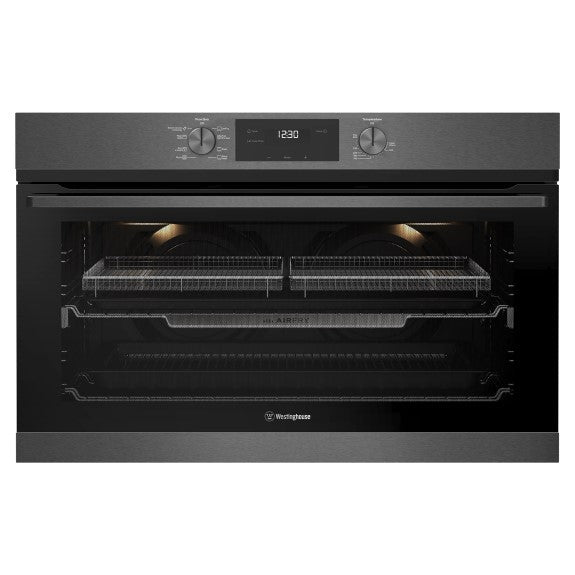 Westinghouse 90cm Built-In Large Oven with 8 Functions - Dark Stainless Steel