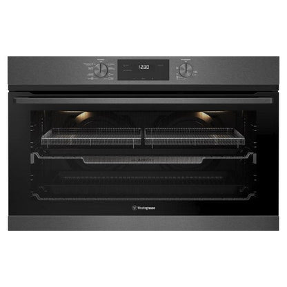 Westinghouse 90cm Built-In Large Oven with 8 Functions - Dark Stainless Steel