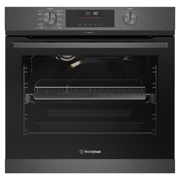 Westinghouse 60cm Pyrolytic Built-In Oven with 10 Functions - Dark Stainless Steel