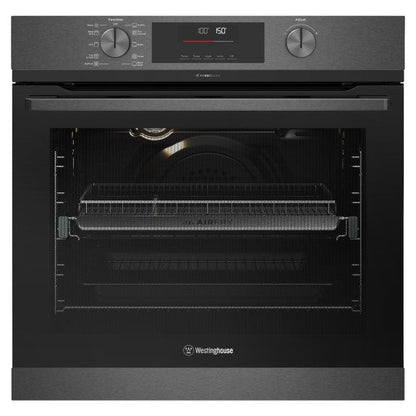 Westinghouse 60cm Pyrolytic Built-In Oven with 10 Functions - Dark Stainless Steel