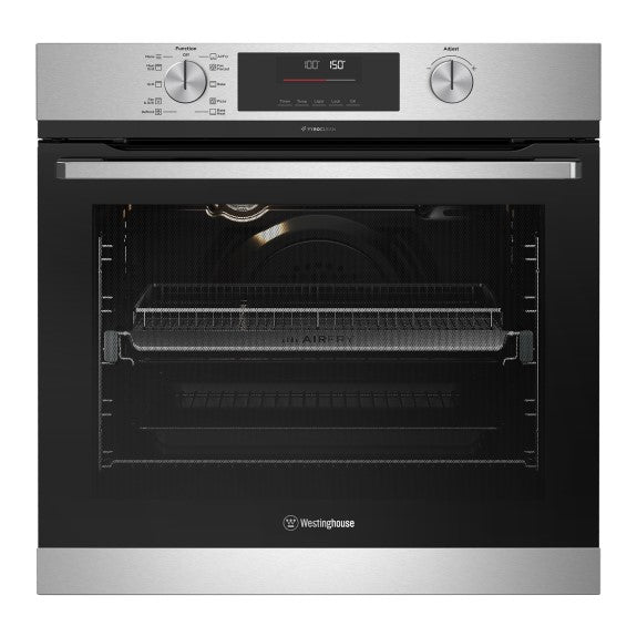 Westinghouse 60cm Pyrolytic Built-In Oven with 10 Functions - Stainless Steel