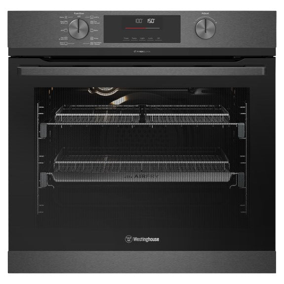 Westinghouse 60cm Pyrolytic Built-In Oven with 10 Functions - Dark Stainless Steel