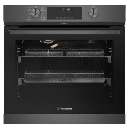 Westinghouse 60cm Pyrolytic Built-In Oven with 10 Functions - Dark Stainless Steel