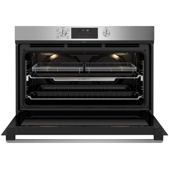 Westinghouse 90cm Pyrolytic Built-In Large Oven with 10 Functions - Stainless Steel