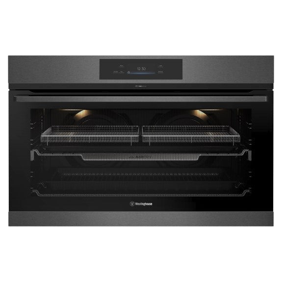 Westinghouse 90cm Pyrolytic Built-In Large Oven with 17 Functions - Dark Stainless Steel