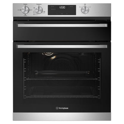 WESTINGHOUSE MULTI-FUNCTION 3 GAS OVEN - SEPARATE GRILL STAINLESS STEEL 60CM