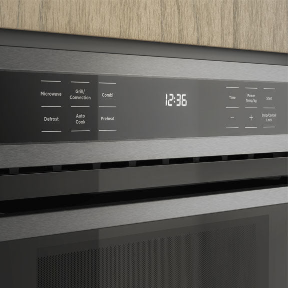 Westinghouse 45cm Built-In Combination Microwave Oven with 10 Functions - Dark Stainless Steel