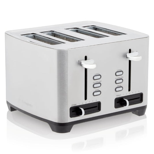 WESTINGHOUSE DELUXE 4 SLICE TOASTER  STAINLESS STEEL