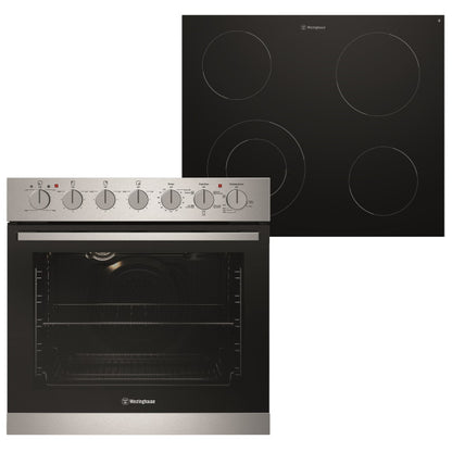 WESTINGHOUSE MULTIFUNCTION ELECTRIC OVEN WITH CERAMIC COOKTOP 60cm