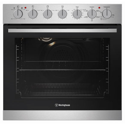 WESTINGHOUSE MULTIFUNCTION ELECTRIC OVEN WITH CERAMIC COOKTOP 60cm