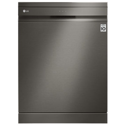 LG 60cm QuadWash TrueSteam Freestanding Dishwasher - Black Stainless Steel